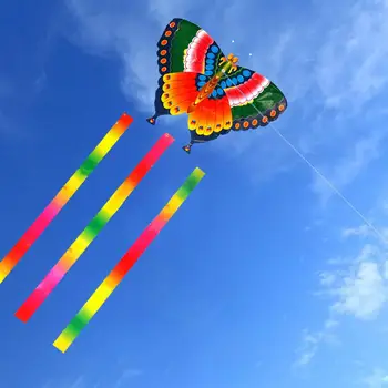 Farverige Sommerfugl Dragen Stor Sommerfugl Dragen Og Lange Hale Kite Udendørs Spil Legetøj Til Drenge Og Piger Kite