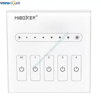MiBoxer DP1 DP2 DALI 86 Touch-Panel Enkelt Farve / CCT DALI Dimming Smart LED-Lysdæmper-Controller for Enkelt Farve / CCT LED Strip