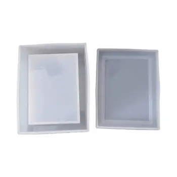 DIY Tissue Box Crystal Epoxy Mould Daglige Fornødenheder Papir Bil Væv Tilfælde Silikone Formen
