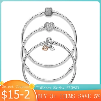 CodeMonkey Autentisk 925Silver Klassiske Snake Kæde Halskæde & Armbånd til Kvinder, Sterling Sølv Smykker, CMB056