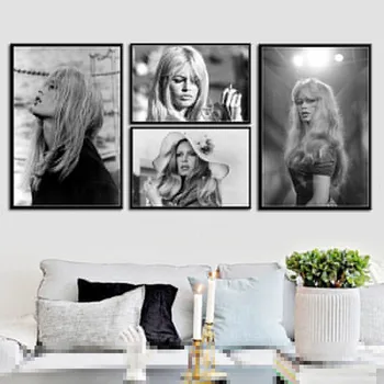 Sexede Brigitte Bardot Movie Star Skuespiller Plakater Og Print På Lærred Male Billeder På Væggen Vintage Dekoration I Hjemmet Indretning