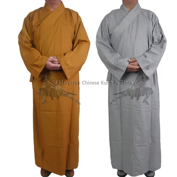 Bomuld Buddhistiske Robe Shaolin-Munk, Kjole Kung fu Uniform Meditation Passer Kostumer Unisex