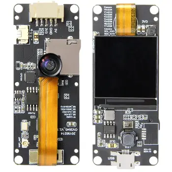 TTGO T-Kamera Plus ESP32-DOWDQ6 8MB SPRAM Kamera Modul OV2640 1,3 Tommer Skærm Kamera på Bagsiden til Arduino
