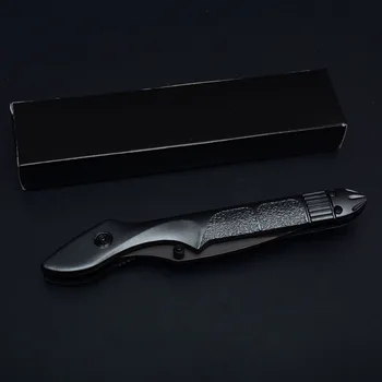 Brand 7CR18MOV Knive Mini Pocket Folde Kniv Titanium Grå Rustfrit Stål Klinge G10 Håndtere Små Camping Knive EDC Værktøj