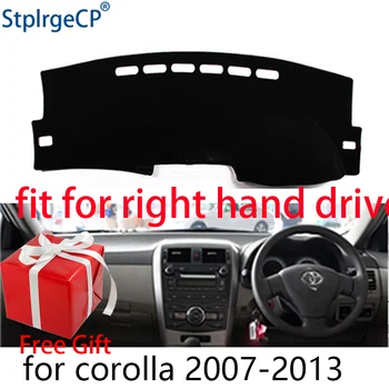 Bilens Instrumentbræt Dække Måtte til Toyota Corolla Axio 2007-2013 højrestyret Dashmat Dash Pad Mat Dækker Dashboard Tilbehør