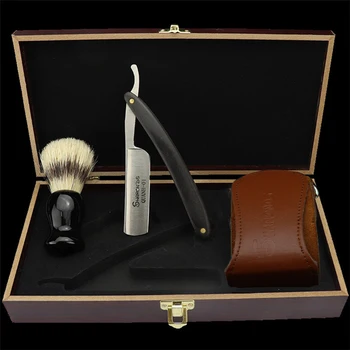Retro Vintage Razor Sæt Mænds Skarp Barberkniv Barber Shop Barberet Hoved Intimbarbering Kniv
