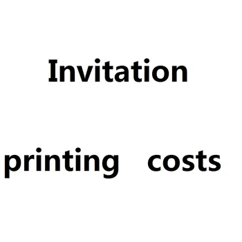 Invitation-Kort, Der Udgifter Til Trykning