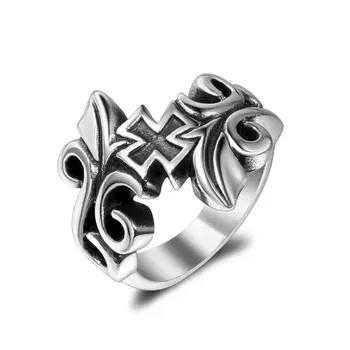 Hemiston Vintage Ring Mode Udsøgt Rattan Stemmer Titanium Stål Ring