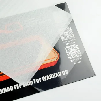 WANHAO D8 FEP-folie 0,15 mm*200 mm*270mm med pap emballage