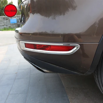 Bil Styling ABS Chrome tågebaglygte Lys Trim Dækning passer til Touareg 2011-Dekoration, Klistermærke Protector Udvendig Tilbehør