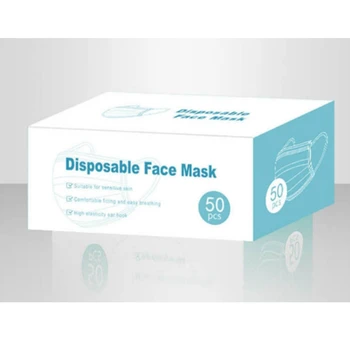 50 Stk Engangs Maske Max 50stk Farve Box engelsk Boks,Trykt på engelsk