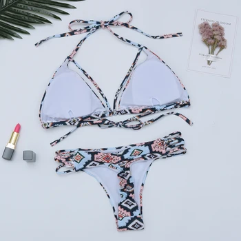 2020 Sexet Bandage Bikini Kvinder Push Up Badetøj Lav Talje Badedragt Brazilian Bikini Sæt badetøj Badetøj Svømning Passer til XL