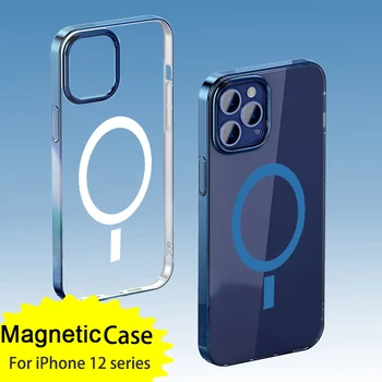 Beskyttelse i tilfælde Magnetiske Til iphone 12/12 mini/12 Pro/12 Pro Max Støtte Magnetiske Trådløse Oplader Cover Case Til iphone 12