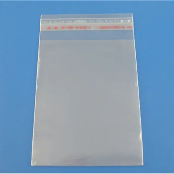 200Pcs Selvklæbende Tætning plastpose Gennemsigtig Klar Smykker Emballage Vise 7x10cm (Brugbar Plads:8x7cm)