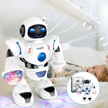 El-Dansende Robot Legetøj med LED-belysning Musik, Swing Robot Børns Uddannelsesmæssige Legetøj Musikalske Børn Gave