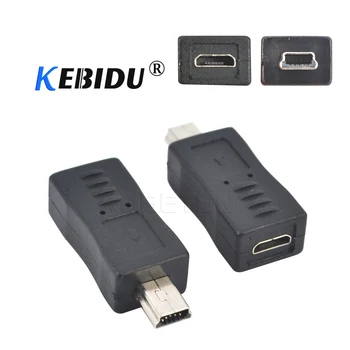 Kebidu 10stk/masse Micro USB hun til Mini-USB-Mand Adapter Stik Konverter Adapter Engros Til Telefonen Kabler