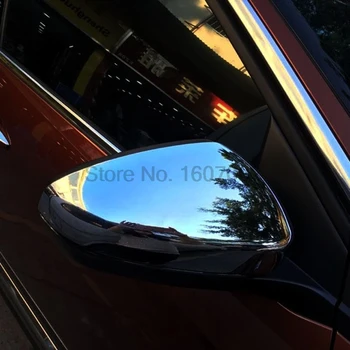 For Peugeot 4008 2016 2stk Chrome Side bakspejl Dække Trim Beskyttere Bil Udvendig Tilbehør