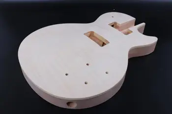 En højre hånd ufærdige el-guitar krop LP P90 jack mahogni lavet og ahorn top høj kvalitet