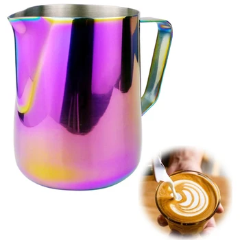 350ML/600ML mælkekande Rustfrit Stål Skumning Kande Trække Blomst Kop Kaffe Mælkeskummer Latte Art Mælk Skum Af Coffeeware