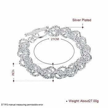 Aimarry 925 Sterling Sølv Kæde Vride Circle Armbånd Til Kvinder Charme, Fest, Fødselsdag, Bryllup Gaver Mode Smykker