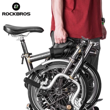 ROCKBROS cykelholder Folde Cykel Stel Bære Skulder Rem, Håndtag, Håndgreb For Brompton-Cykel Cykel Cykel Tilbehør