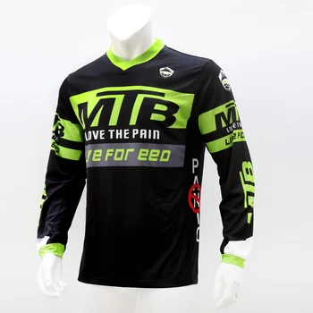 2020 MTB jersey med mesh side motorcykel, motocross jersey mountainbike dh downhill enduro cykling hombre bmx-shirt