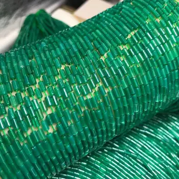 En strand grøn agat søjle 2*4mm til gør det selv smykker at gøre løse perler FPPJ engros perler natur gemstone