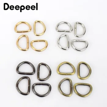 Deepeel 100/300/500pcs 10mm D-Ring Spænder, Metal Åbning hundehalsbånd Kæde Stropper Ring Spænder DIY Taske Hardware AccessoriesBF073