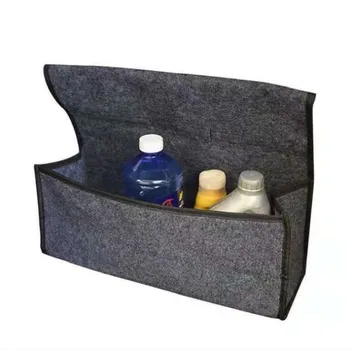 Bil Blød Filt opbevaringsboks til Bagagerummet Bag Køretøjet værktøjskasse Multi-brug Værktøjer Organizer Taske Tæppe Folde til nød-Box