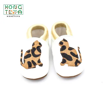 Baby Sko Leopard Rådyr i Ægte Læder af Høj Kvalitet Nyfødte Baby Mokkasiner Første Walker Spædbarn Barn afslappet Boot For 0-24M