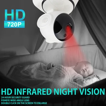 720P IP-Kamera Trådløs Hjem Sikkerhed Kamera Overvågning Kamera Wifi Night Vision CCTV Kamera babyalarm