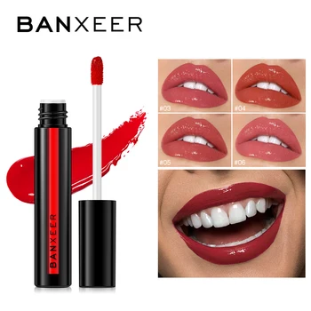 BANXEER Lipgloss Vandtæt Langvarig Lip Gloss Shimmer Læift, Spejl Lip Glaze Fugtgivende Flydende Lys Makeup Kosmetiske