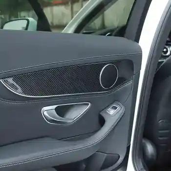 Carbon Fiber Farve Bil Styling dørpladen Mærkat Trim Til Mercedes Benz C-Klasse W205 GLC X253-18 Auto Interiør Ændret