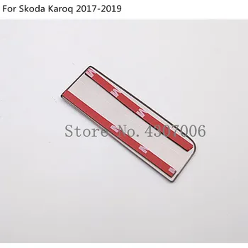 Car Cover i Rustfrit Stål Handske Opbevaring Bowl Cup Max Trim Vigtigste Drivkraft Håndtere Panel 1stk For Skoda Karoq 2017 2018 2019 2020