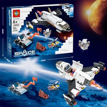 30001 Mars Exploration Space Shuttle Creative Space-Serien Puslespil Samlet byggesten Legetøj til Børn