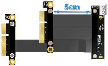 U. 2 Dual-Port-Interface U2 til PCI-E 3.0 SFF-8639 Dual Port NVMe forlængerkabel Intel Dual PCIe x2 U. 2 kabel vende 180 grader