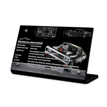 Akryl display stå helt for teknik 42111 technic Dom ' s Dodge Charger legetøj byggesten
