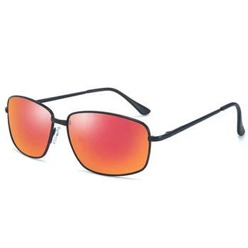 Brand Design Square Polariserede Solbriller Retro Nuancer Classic Mænd Kørsel Sol Briller UV400-Brillerne på, Oculos de sol