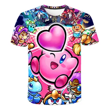 4-14T piger dreng cool kirby T-Shirt 3D-Print Tegneserie T-shirt børn, baby, børnetøj Japan game boy tøj casual t-shirt