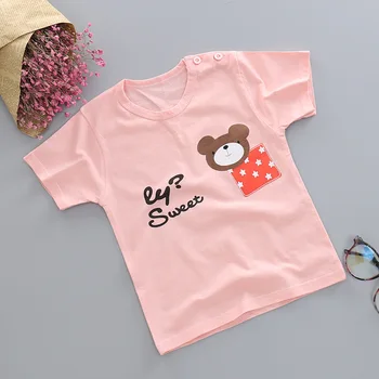 2020 Bomuld Kids T-shirts Tegnefilm Fisk Knogle Printet T-shirt Til Piger/Drenge Baby-Shirt, Toppe Nattøj Nat bære