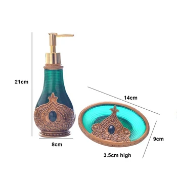 Kreative Europæiske Vask Flydende Sæbe Flaske Sæbe Kasse i To Sæt Badeværelse Shower Gel Opbevaring Desktop Dekorative Ornamenter