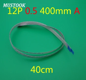 10STK AWM 20624 80C 60V VW-1 FFC FPC fladskærms fleksibelt kabel 0,5 mm pitch 12pin Længde 400mm Bredde på 6,5 mm Frem Flex kabel Type A