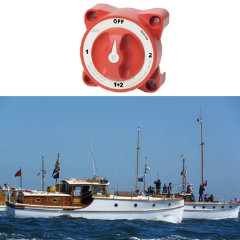 4 Position 32V 350 Amp E-Series Vandtæt Tænding Beskyttede Marine Boat Dual Batteri Isolator Skifter