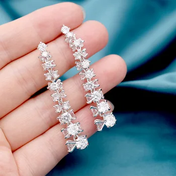 SINZRY NYE elegant party smykker skinner AAA cubic zircon kreative brude kvinders dingle øreringe til kvinder