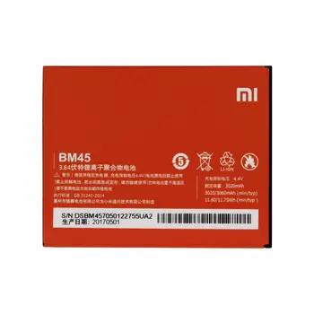 Høj Kvalitet Xiaomi RedMi Note 2 Batteri BM45 3020 mAh.