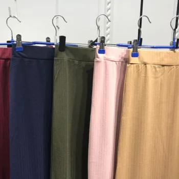 Muslimske Ankel-Længde Islamisk Tøj Lange Nederdele Til Kvinder Mode Kvinders Bodycon Nederdel, Strikning Bomuld, Elegant og Beskeden