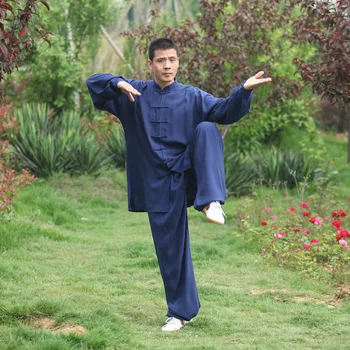 Tai chi Uniform Bomuld 5 Farver af Høj Kvalitet Wushu Kung fu Tøj til Voksne Kampsport Wing Chun Passer til