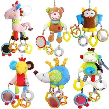 Blød Spædbarn Vugge Bed Klapvogn Toy Kreative Spiral Baby Legetøj Til Nyfødte Autostol Pædagogiske Rasle Baby Håndklæde Uddannelse Legetøj