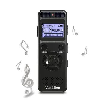Vandlion 8GB diktafon USB-Flash-Digital Audio Professional Stemme Aktiveret Støtte Memory Card 32GB Optagelse Diktafon