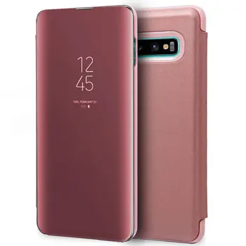 Samsung Galaxy S10 Plus Klare Opfattelse, Flip Cover, case-pink